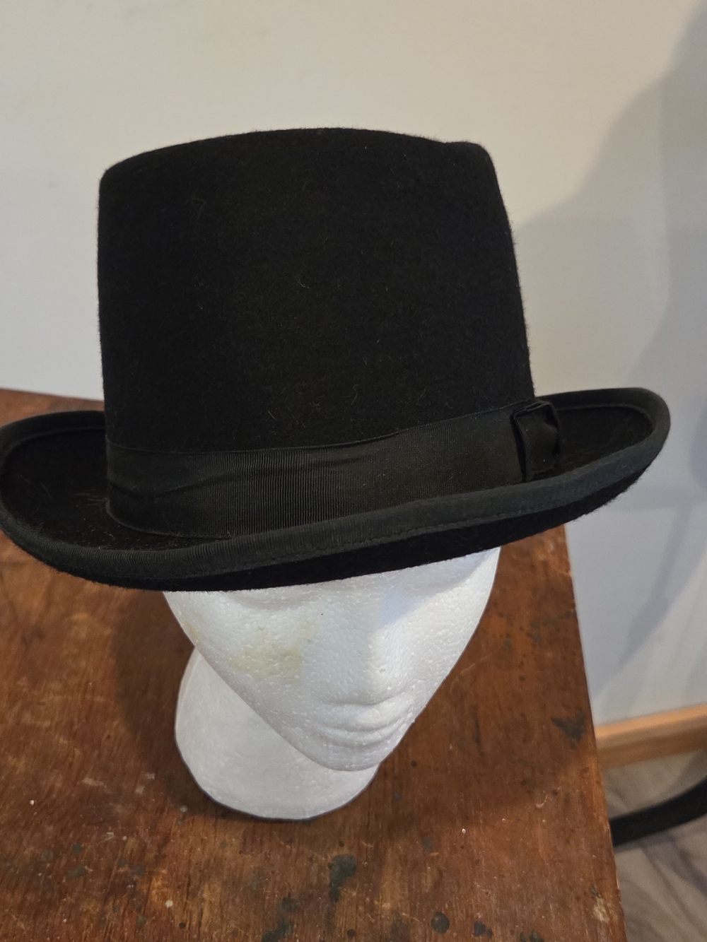 Classic Black Felt Bowler Hat